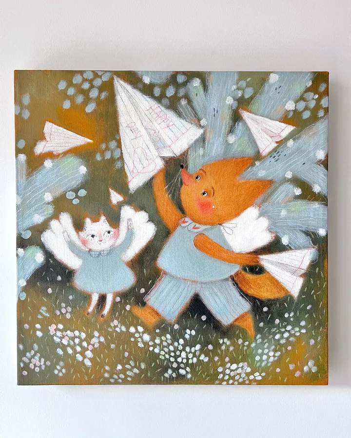 Image of Прогулянка by Альона Кравченко, size: 40х40см, priced at $400