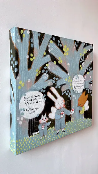 Image of підтримка by Альона Кравченко, size: 40х40см, priced at $400 Photo 4 of 4.