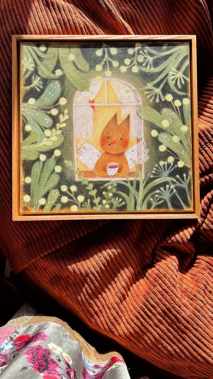 Image of віконечко by Альона Кравченко, size: 40х40см, priced at $300 Photo 2 of 3.