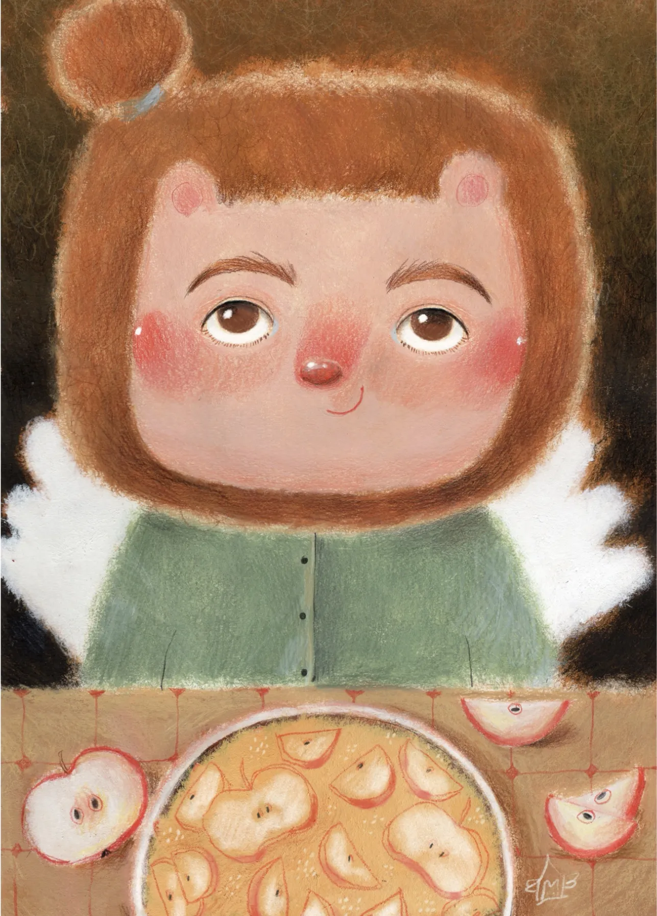 Image of Лев та яблуневий пиріг by Альона Кравченко, size: 30х40см, priced at $350