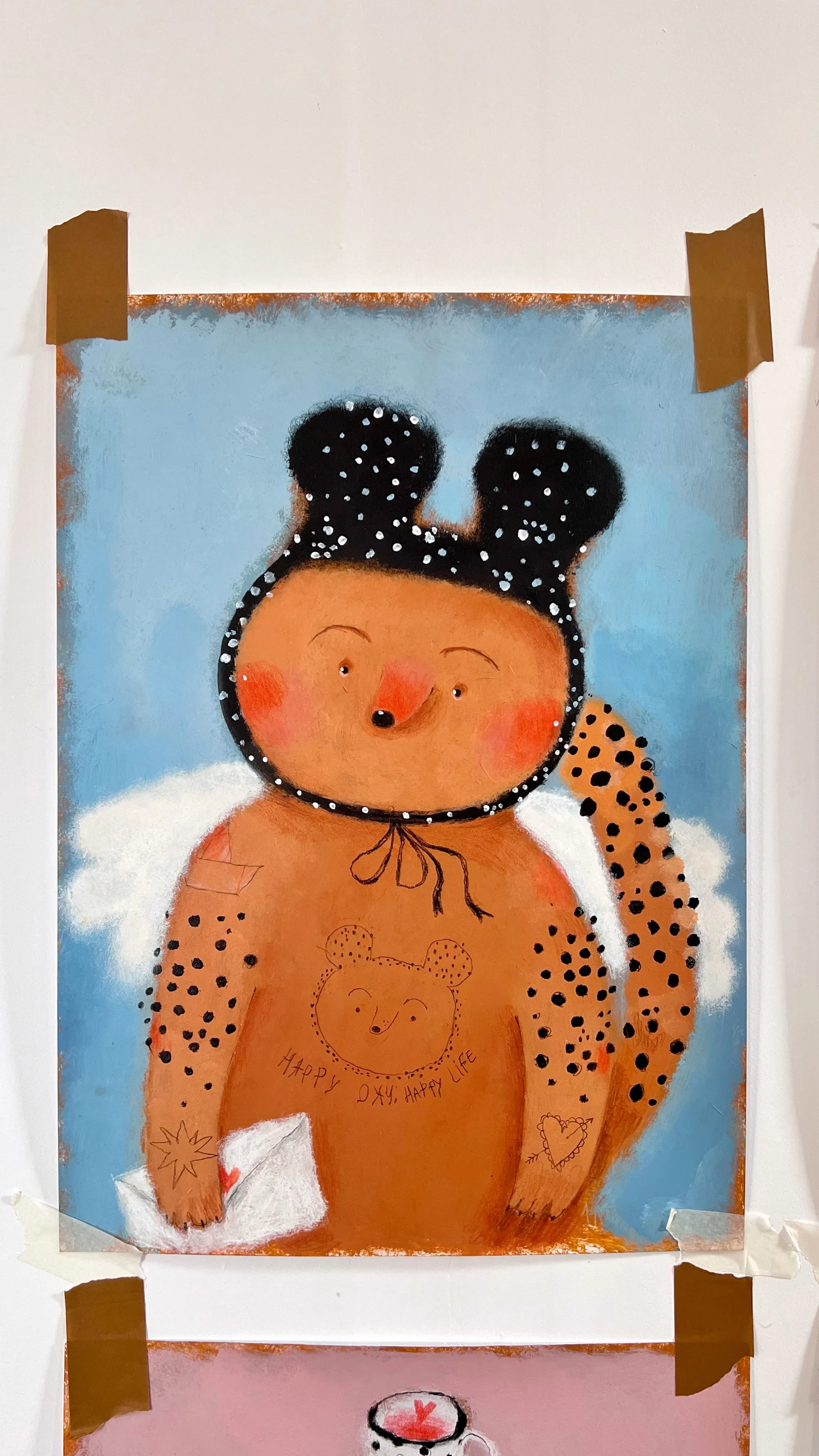 Зображення "Вам листа" від Альона Кравченко, матеріали: акрил,кольорові олівці, папір, місто: Україна, ціна: $350 Фото 2 з 7.