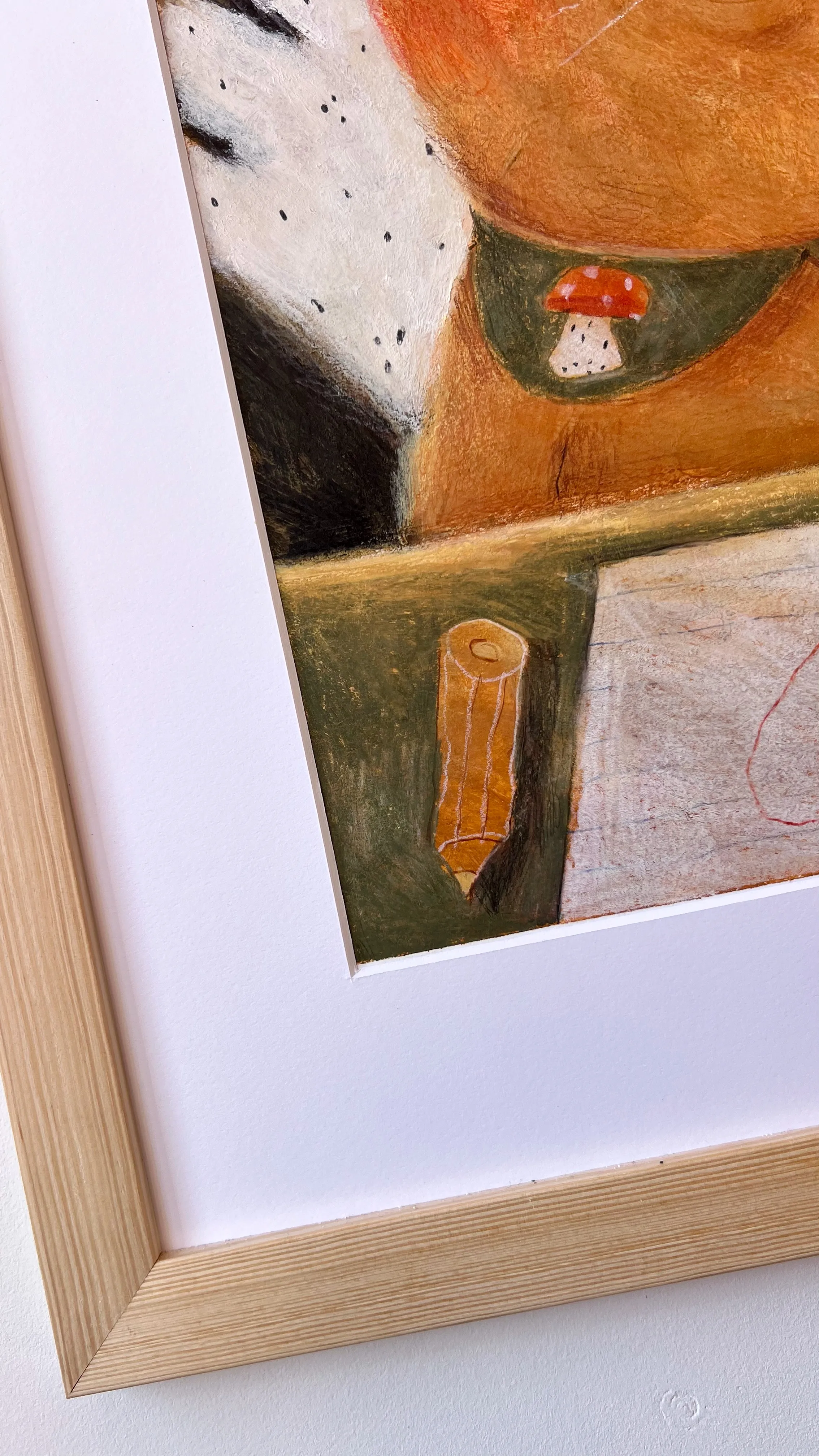 Зображення "лис" від Альона Кравченко, розмір: 30х40см, матеріали: акрил,кольорові олівці, папір, місто: Україна, ціна: $300 Фото 4 з 5.