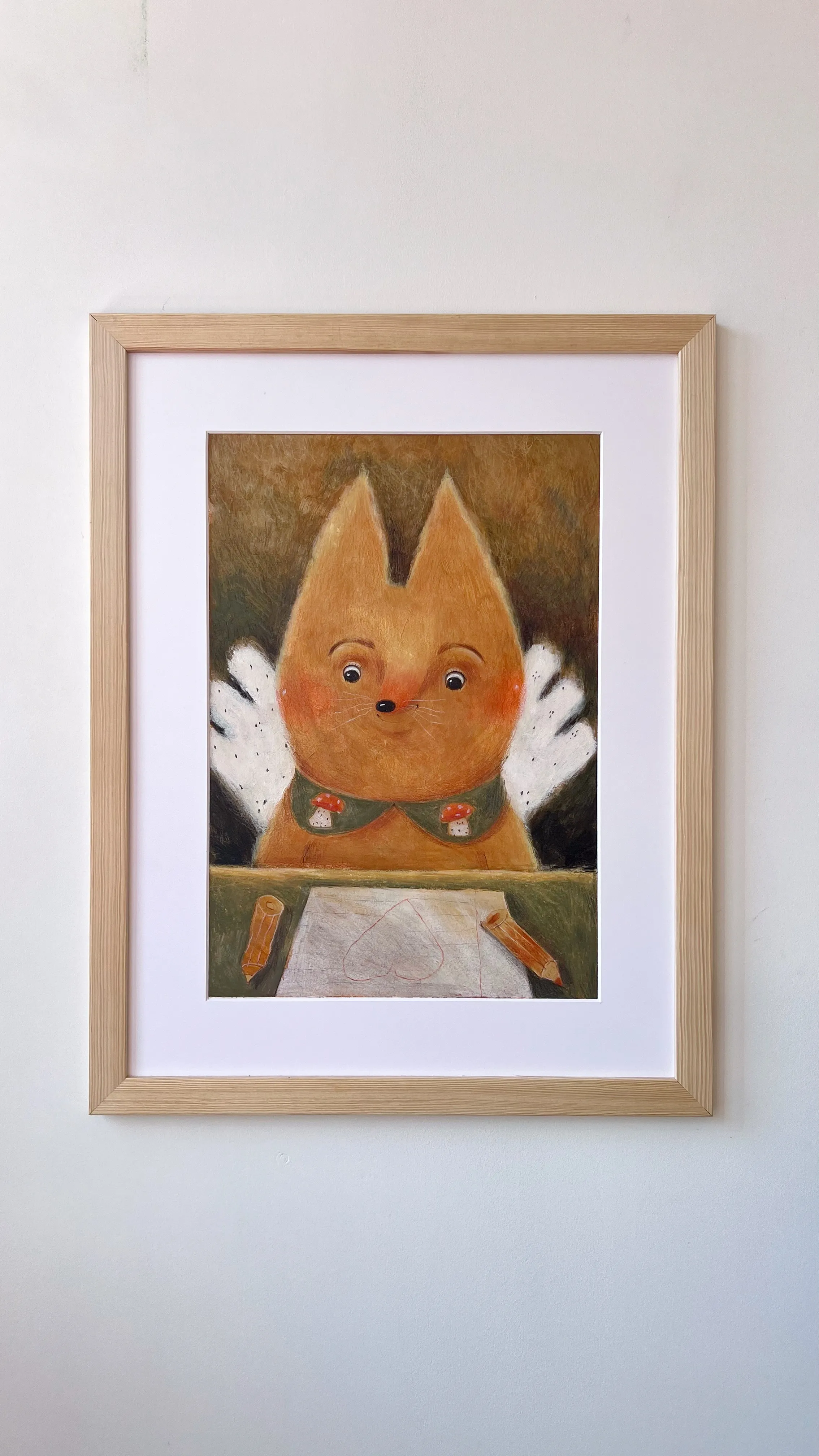 Зображення "лис" від Альона Кравченко, розмір: 30х40см, матеріали: акрил,кольорові олівці, папір, місто: Україна, ціна: $300 Фото 5 з 5.