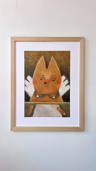 Зображення "лис" від Альона Кравченко, розмір: 30х40см, матеріали: акрил,кольорові олівці, папір, місто: Україна, ціна: $300 Фото 5 з 5.